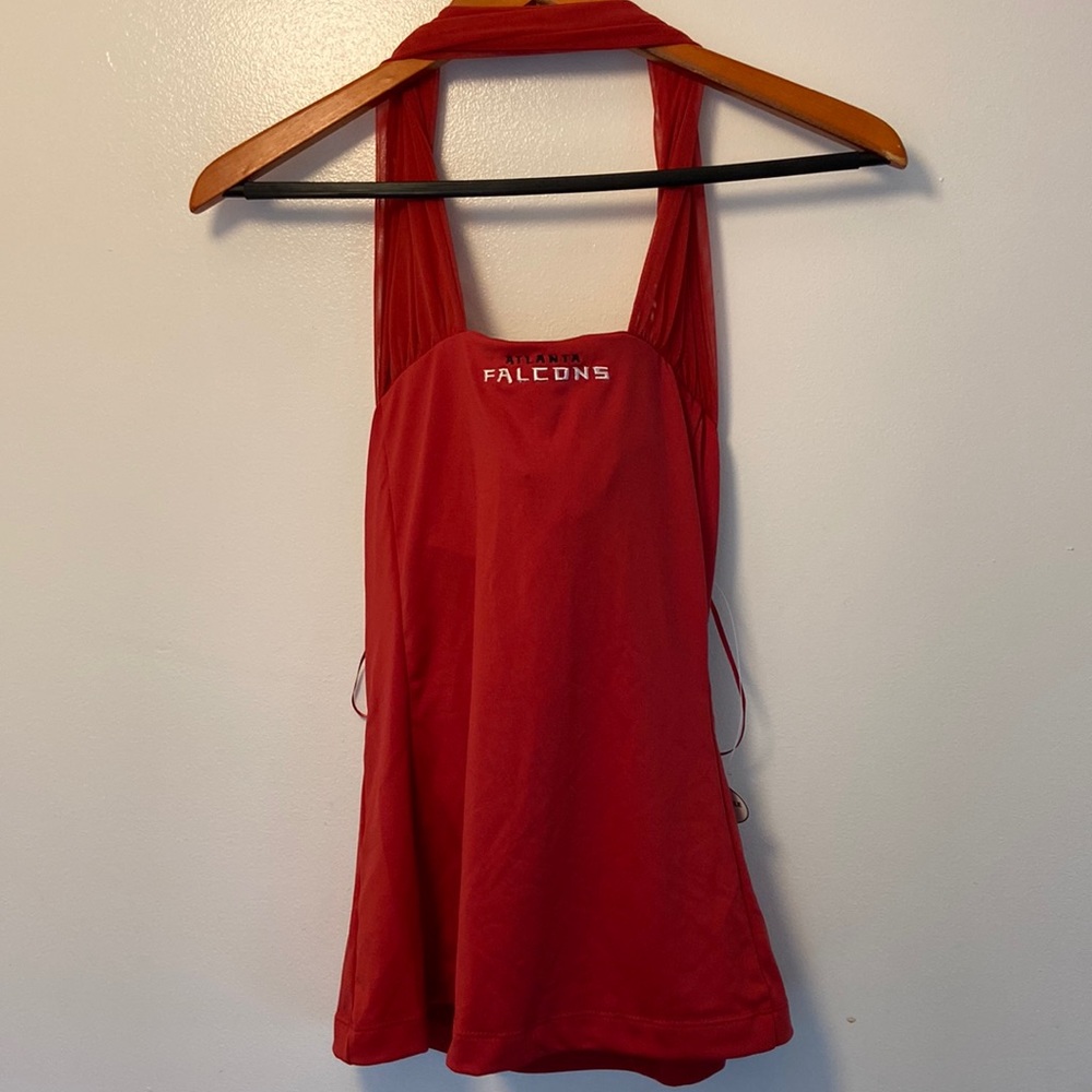 New NFL Atlanta Falcons Logo Women's Red Halter Top Sz. M